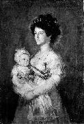 Queen of Etruria and her son Charles of Parma After Francisco de Goya
